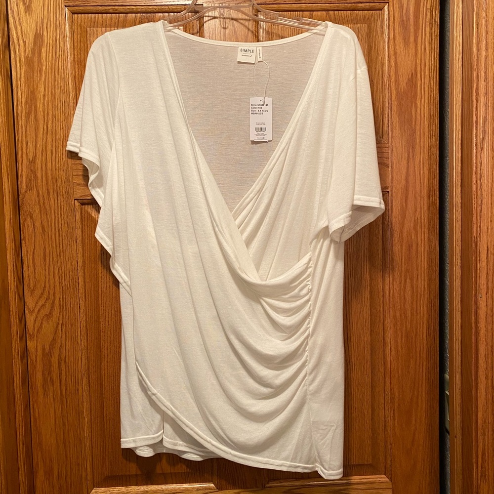 PLUS DRAPE BLOUSE